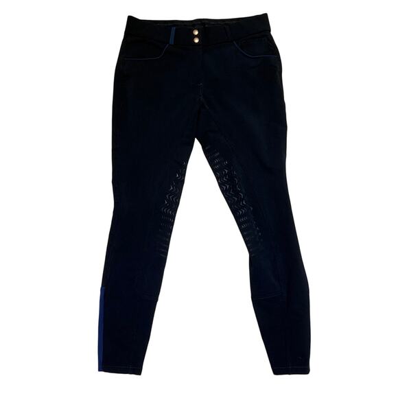 Equisite Full Seat Breeches – Black/Navy – Size 30 - Picture 1 of 3